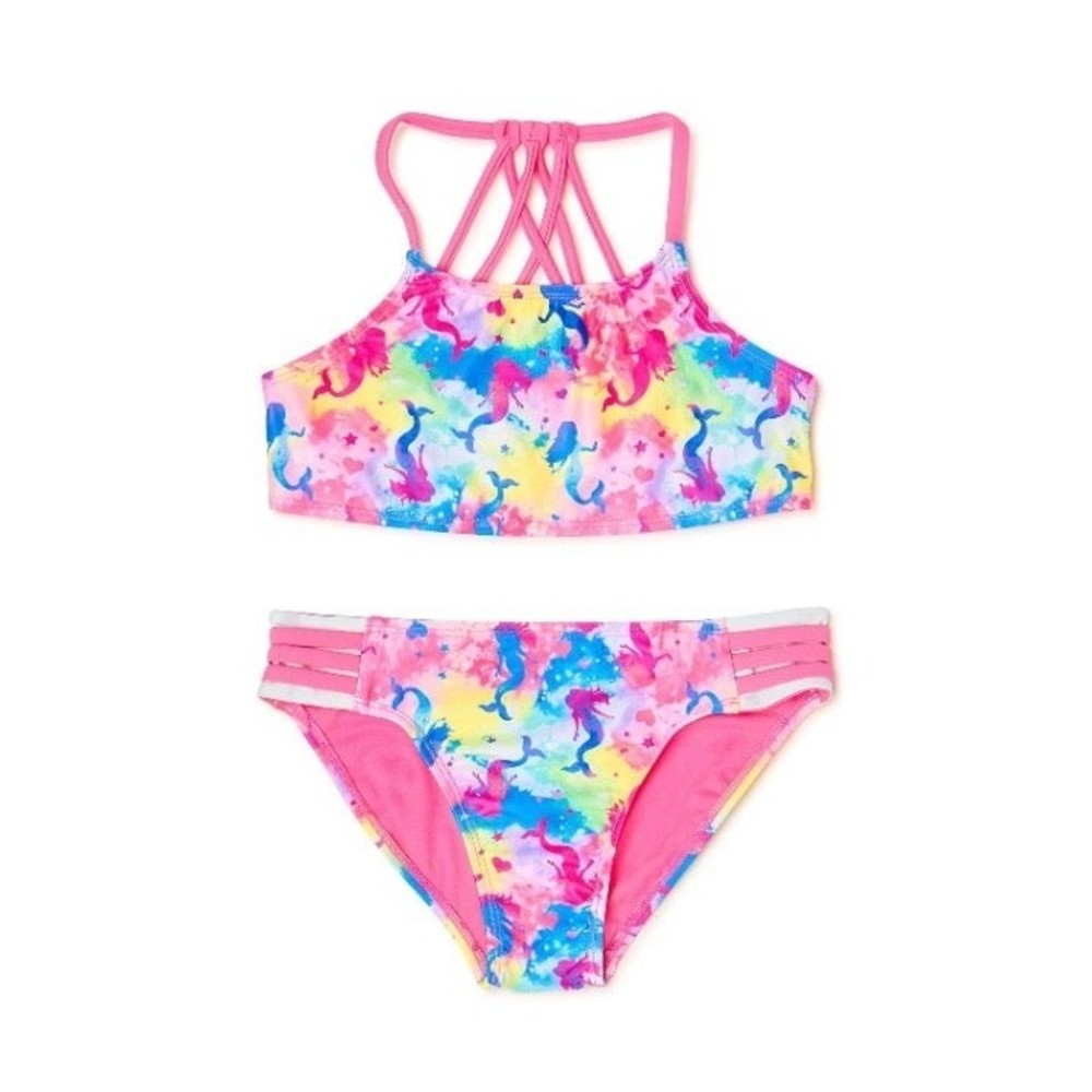 Girls size L 10/12  2-Piece Mermaid Bikini Swimsuit G14